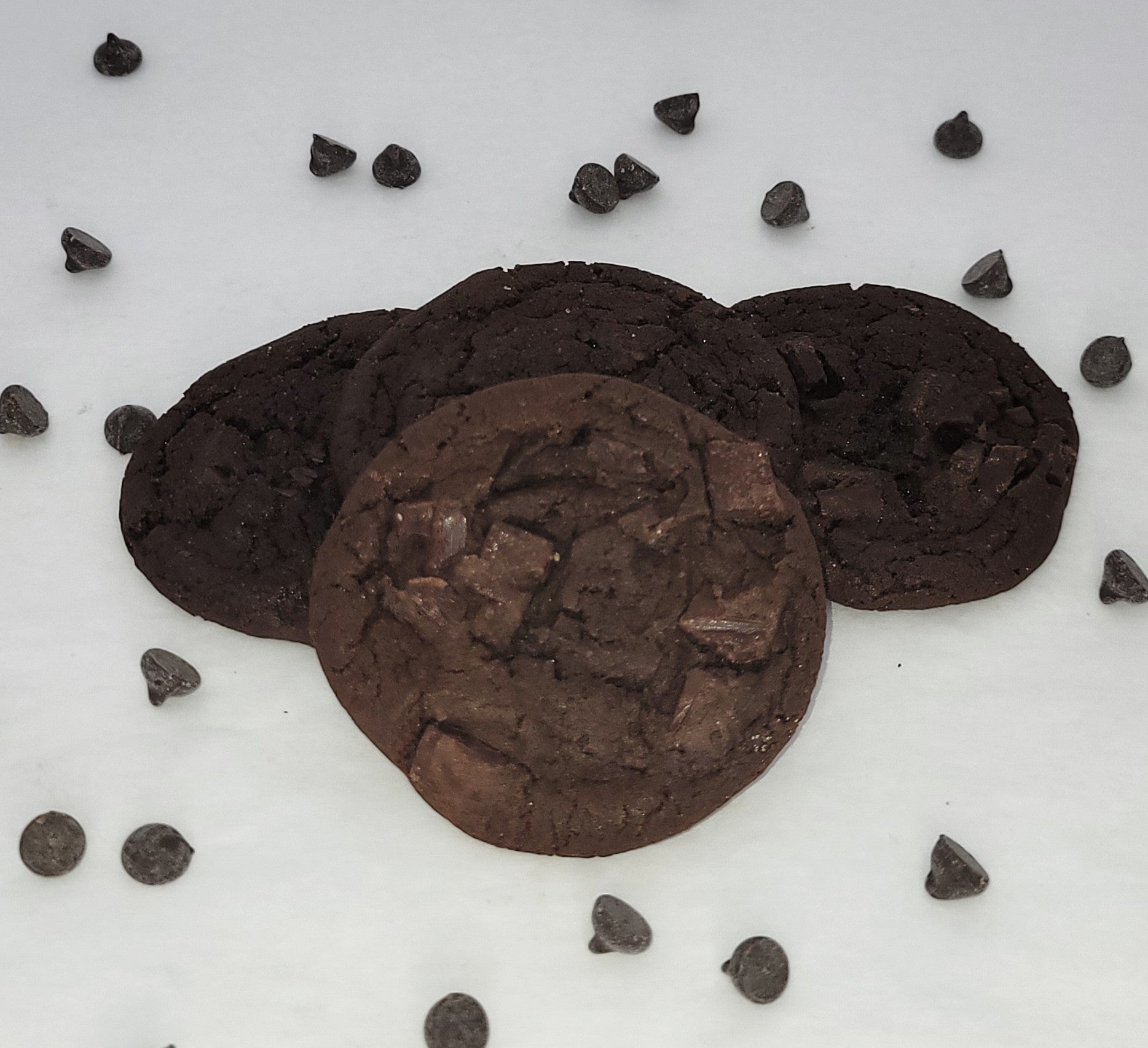 Double chocolate chip cookies - 1 dozen
